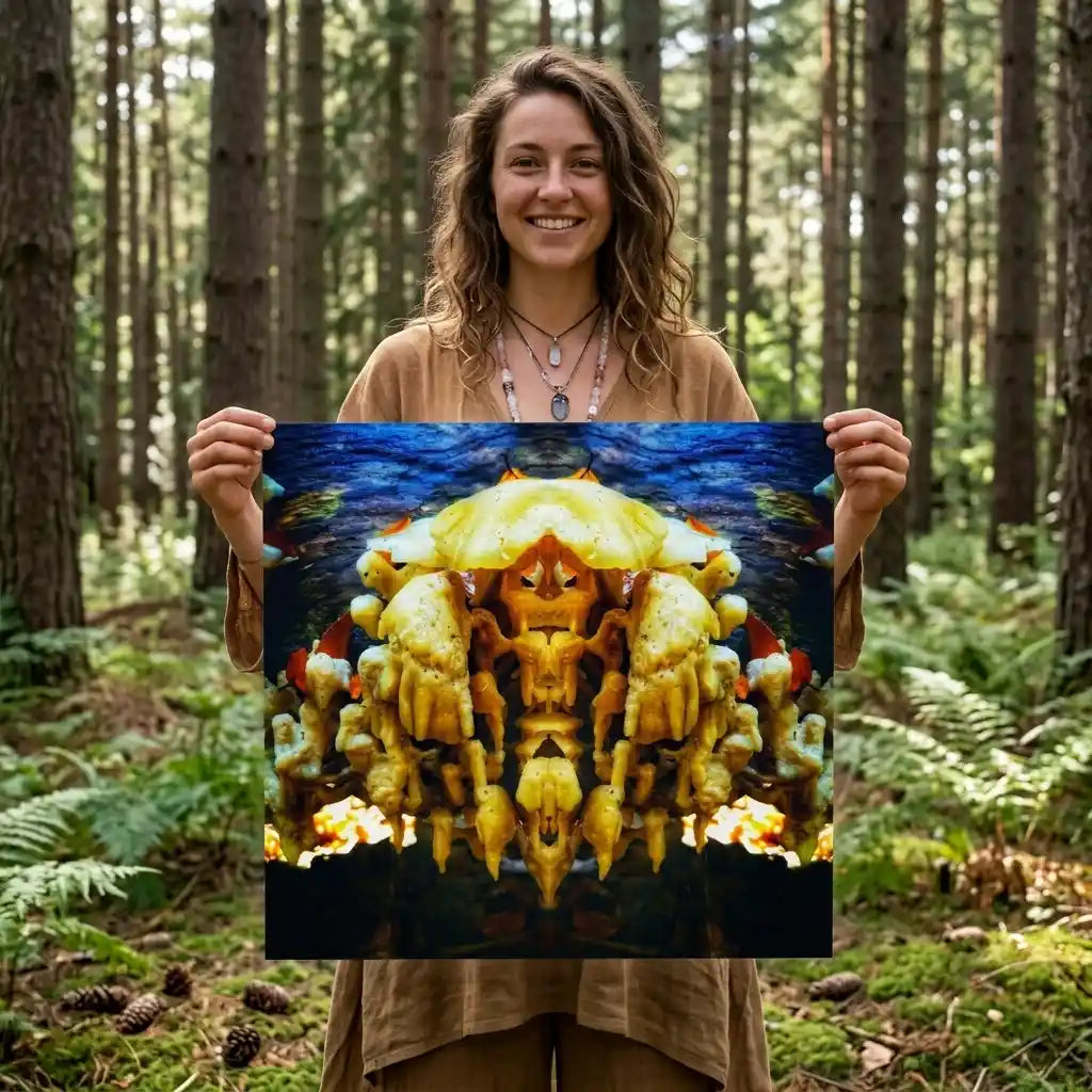 Fungi Crab Poster