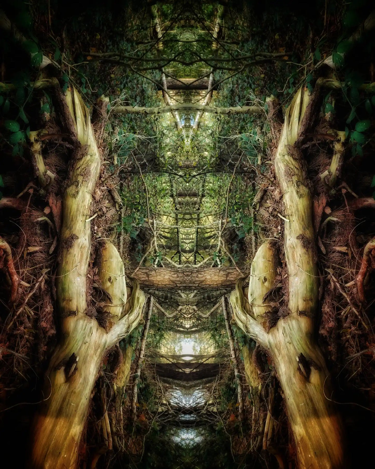 Giant Twins Poster - Forest Dimensions