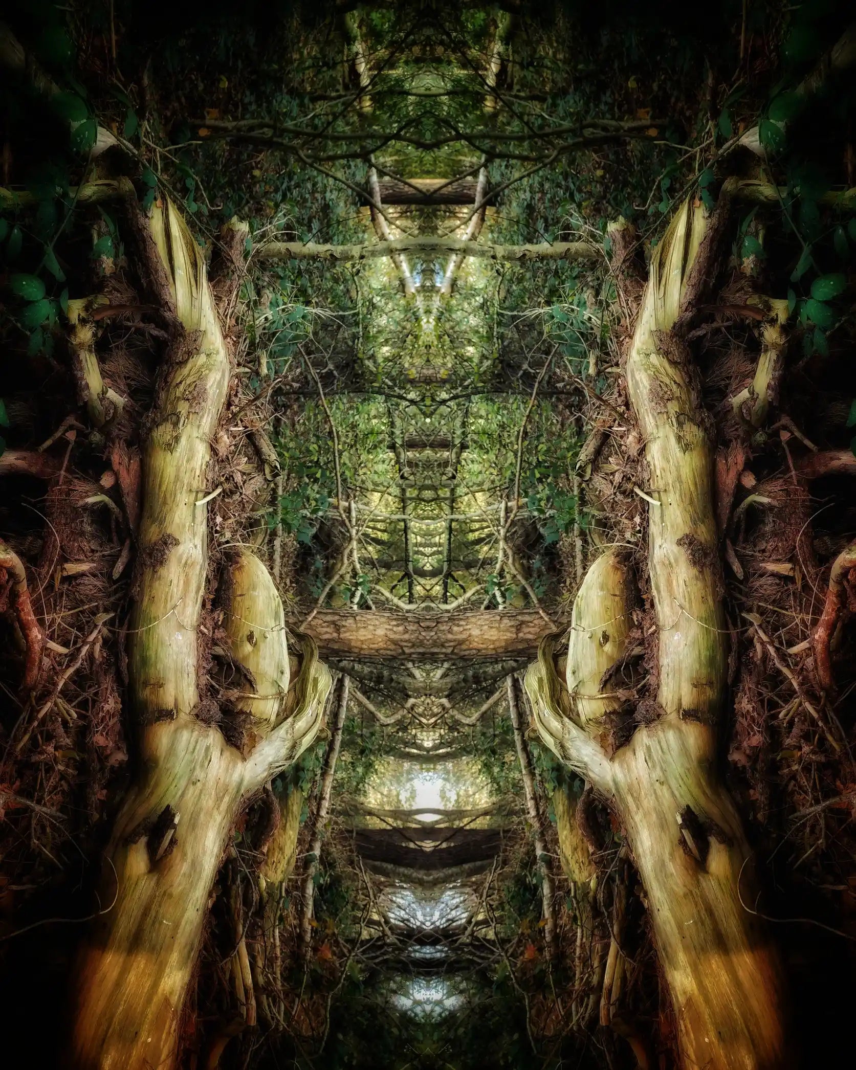 Giant Twins Poster - Forest Dimensions